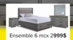Leon's Chelsea Chambre à coucher avec rangement 6 mcx grand - gris offer