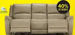 Leon's Maxton Sofa inclinable électrique en cuir - taupe offer