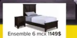 Leon's Terra Chambre à coucher 6 mcx lit avec bibliothèque double – gris offer
