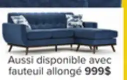Leon's Ziva Sofa avec fauteuil allongé - bleu offer