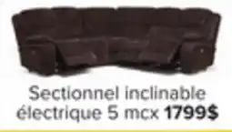Leon's Maxwell Sectionnel inclinable électrique 5 mcx - brun offer
