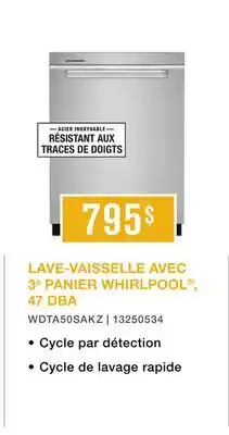 Leon's LAVE-VAISSELLE AVEC 3° PANIER WHIRLPOOL , 47 DBA offer