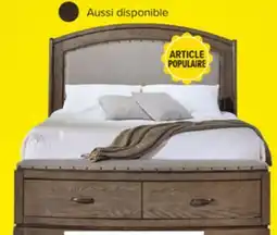 Leon's Camelot Lit grand 3 mcx avec rangement - beige altéré offer