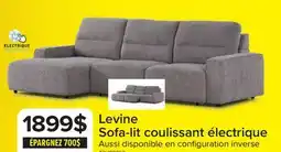 Leon's Levine Sofa-lit avec assises escamotables électriques - taupe offer