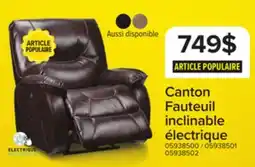 Leon's Canton Fauteuil inclinable électrique - brun foncé offer