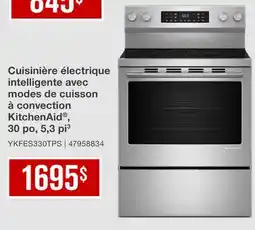 Leon's Cuisinière électrique intelligente avec modes de cuisson à convection KitchenAid offer