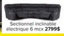 Leon's Haven Sectionnel inclinable électrique 6 mcx à double inclinaison - gris offer