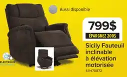 Leon's Sicily Fauteuil inclinable électrique – brun foncé offer