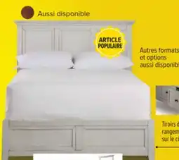Leon's San Mateo Lit grand avec rangement 3 mcx – blanc antique offer