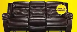 Leon's Cooper Sofa inclinable en cuir – brun offer
