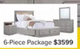 Leon's Fresh Perspective Cascade 6-Piece King Panel Bedroom Package - Dovetail Grey offer