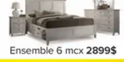 Leon's San Mateo Chambre à coucher avec rangement6 mcx grand – blanc antique offer