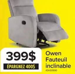 Leon's Owen Fauteuil inclinable - gris offer