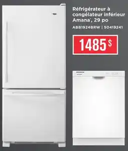 Leon's Réfrigérateur à congélateur inférieur Amana, 29 po offer