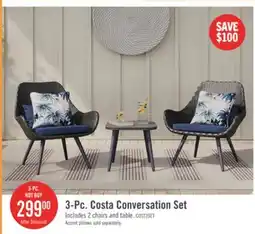 The Brick 3-Pc. Costa Conversation Set offer
