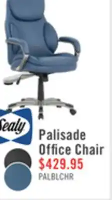 The Brick Sealy Palisade 28 Adjustable Ergonomic Office Chair - Blue offer