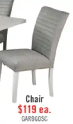 The Brick Garbo Dining Chair with Velvet Fabric, Wood - Grey offer