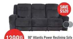 The Brick Atlantis 90 Fabric Zero Gravity Power Reclining Sofa - Dark Grey offer