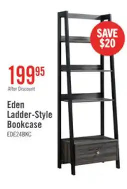 The Brick Eden 24 Ladder Style Open Bookcase with Drawer - Grey offer