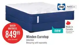 The Brick Sealy Posturepedic 1050 Series Minden Eurotop Medium Queen Mattress offer