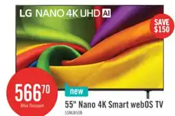 The Brick LG 55 NU850 Nano 4K Smart webOS TV (55NU850BPUA.ACC) – 2026 Model offer