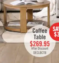 The Brick Declan 31.5 Modern Round Coffee Table with Caster offer