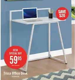 The Brick Trosa 30 Office Desk - White offer
