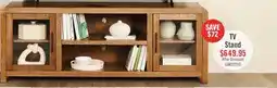 The Brick Garrison 72 Modern TV Stand with Storage and Cable Management for TV's up to 80 – Dark Brown offer