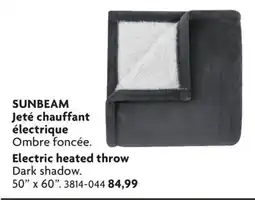 Home Hardware Electric heated throw offer