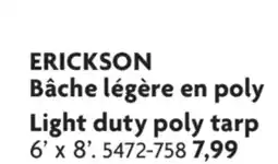 Home Hardware Light duty poly tarp offer