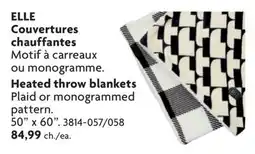 Home Hardware Heated throw blankets offer