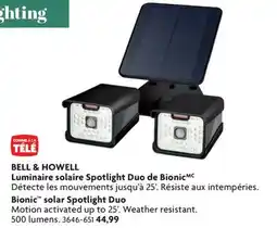 Home Hardware BELL & HOWELL Bionic solar Spotlight Duo offer
