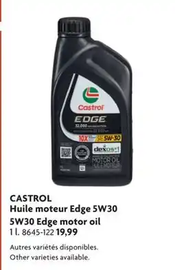 Home Hardware Huile moteur Edge 5W30 5W30 Edge motor oil offer