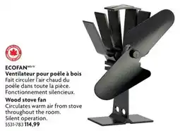 Home Hardware ECOFAN Wood stove fan offer