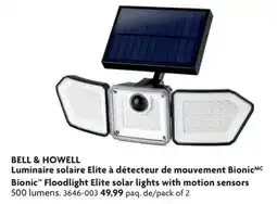 Home Hardware Bionic Floodlight Elite solar lights with motion sensors offer