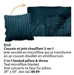 Home Hardware 2-in-1 heated pillow & throw offer