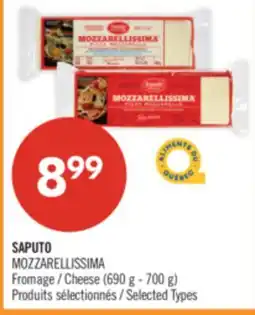 Pharmaprix SAPUTO MOZZARELLISSIMA Cheese (690 g - 700 g) offer