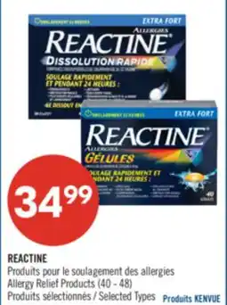 Pharmaprix REACTINE Allergy Relief Products offer