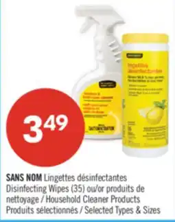 Pharmaprix SAN'S NOM Disinfecting Wipes (35) or Household Cleaner products offer