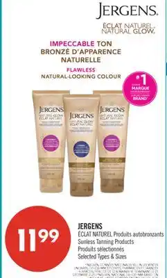 Pharmaprix JERGENS ECLAT NATUREL Sunless Tanning Products offer