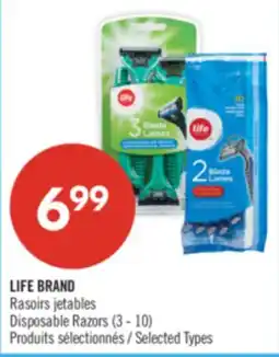 Pharmaprix LIFE BRAND Disposable Razors (3 - 10) offer