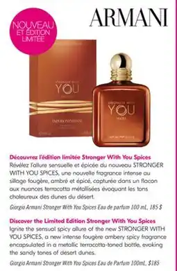 Pharmaprix Giorgio Armani Stronger With You Spices Eau de Parfum offer