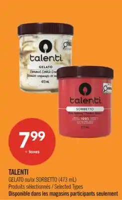 Pharmaprix TALENTI GELATO or SORBETTO (473 mL) offer