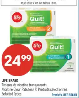 Pharmaprix LIFE BRAND transparents Nicotine Clear Patches (7) offer