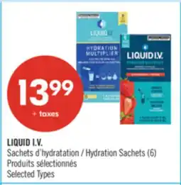 Pharmaprix LIQUID I.V. Hydration Sachets offer
