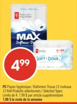 Pharmaprix PC Bathroom Tissue 12 Roll offer