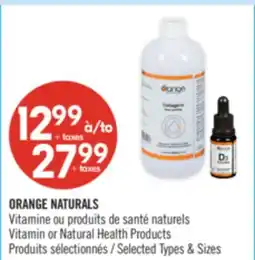Pharmaprix ORANGE NATURALS Vitamin or Natural Health Products offer