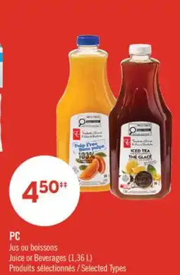 Pharmaprix PC Juice or Beverages offer