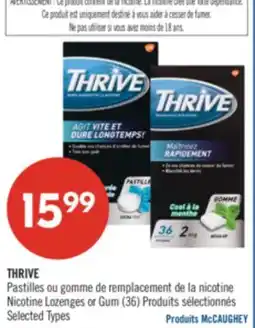 Pharmaprix THRIVE Nicotine lozenges or Gum offer