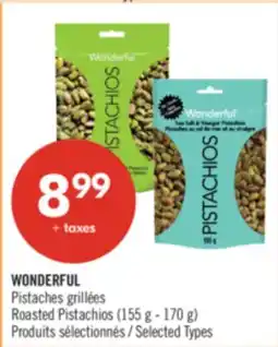Pharmaprix WONDERFUL Roasted Pistachios (155 g - 170 g) offer